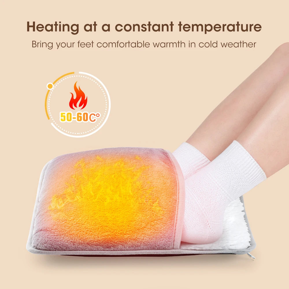 CozyFeet USB Flannel Heating Slippers Pad - New Smart World